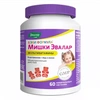 МИШКИ МУЛЬТИВИТАМИНЫ СО ВКУСОМ АПЕЛЬСИНА, КЛУБНИКИ, ВИНОГРАДА ЖЕВАТЕЛЬНЫЕ ПАСТИЛКИ УП., №60