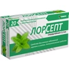 ЛОРСЕПТ МЯТА ТАБЛ.РАССАС., 1,5МГ, №20