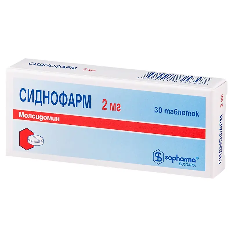 СИДНОФАРМ ТАБЛ., 2МГ, №30