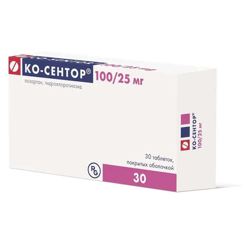 КО-СЕНТОР ТАБЛ.П/О, 100МГ/25МГ, №30