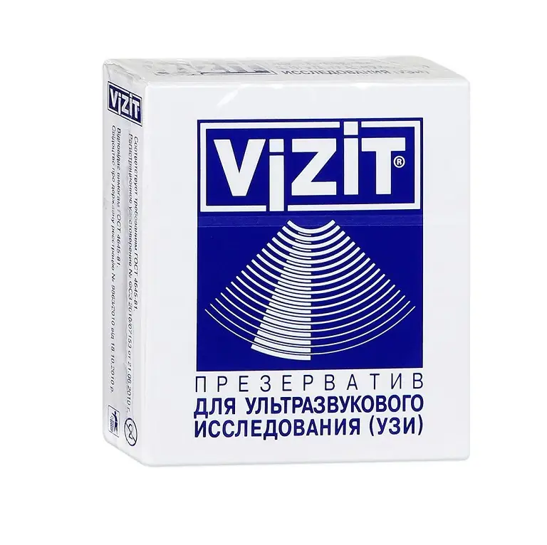 ЧЕХОЛ ЗАЩИТНЫЙ (ПРЕЗЕРВАТИВ) Д/ДАТЧИКА УЗИ ОДНОРАЗ. VIZIT ДИАМЕТР 28ММ УП.