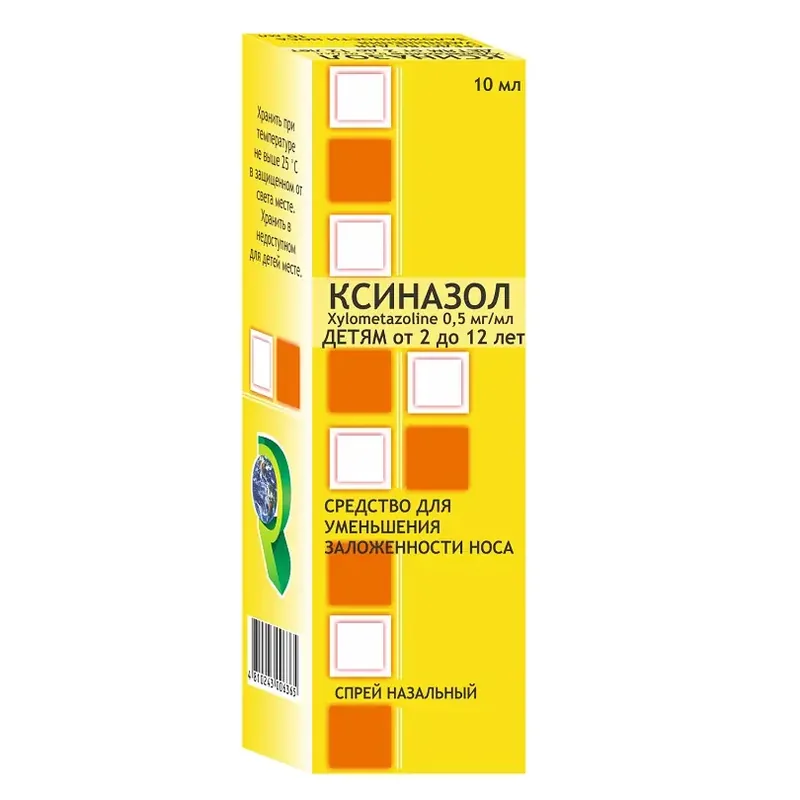 КСИНАЗОЛ ФЛ., СПРЕЙ НАЗ., 0,05% 10МЛ