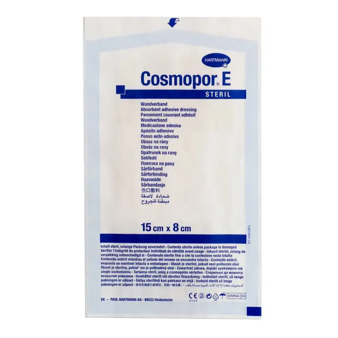 ПОВЯЗКА ВПИТ. ПЛАСТЫРНОГО ТИПА COSMOPOR E STERIL 15Х8СМ