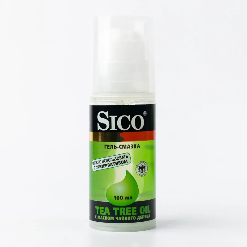 ГЕЛЬ-ЛУБРИКАНТ SICO TEA TREE OIL С МАСЛОМ ЧАЙНОГО ДЕРЕВА УП., 100МЛ