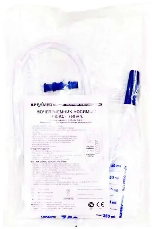 МОЧЕПРИЕМНИК НОЖНОЙ 0,75Л ДЛИНА ТРУБКИ 30СМ УП.