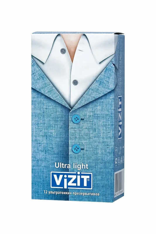 ПРЕЗЕРВАТИВЫ VIZIT ULTRA LIGHT УЛЬТРАТОНКИЕ УП., № 3