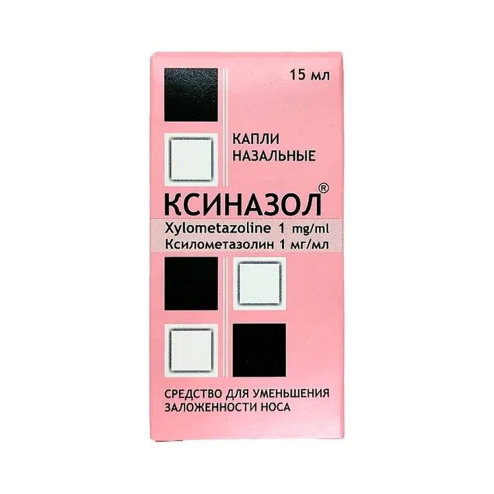 КСИНАЗОЛ ФЛ., КАПЛИ НАЗ., 0,1% 15МЛ