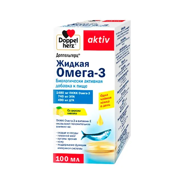 ДОППЕЛЬГЕРЦ АКТИВ ОМЕГА-3 УП., 100МЛ