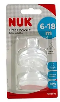СОСКА ЛАТ. NUK FIRST CHOICE PLUS ОРТОД. АНТИКОЛИК. БЫСТР. ПОТОК УП., Р2