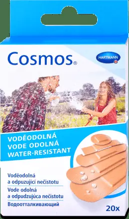 ПЛАСТЫРЬ COSMOS WATER-RESISTANT ВОДООТАЛ. (1,9Х7,2СМ-6ШТ., 2,5Х7,2СМ-4ШТ., 0,9Х3,8СМ-4ШТ., 1,6Х5,7СМ-4ШТ, КРУГ. ДИАМ 2,2СМ-2ШТ.), №20