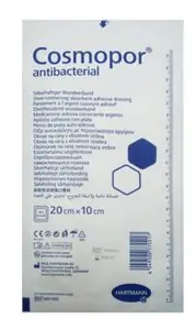 ПОВЯЗКА ПЛАСТЫРНОГО ТИПА П/ОПЕРАЦ. СЕРЕБРОСОД. СТЕР. COSMOPOR ANTIBACTERIAL 20Х10СМ