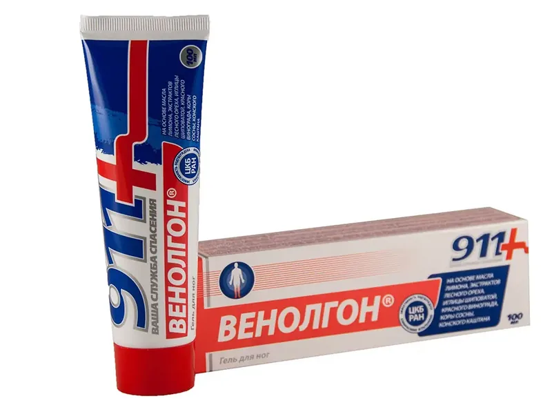 ГЕЛЬ Д/НОГ 911 ВЕНОЛГОН УП., 100МЛ