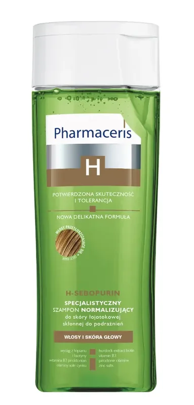 ШАМПУНЬ СПЕЦ. НОРМАЛИЗ. Д/СЕБОРЕЙН. КОЖИ, ЖИР. ВОЛОС PHARMACERIS  H H-SEBOPURIN УП., 250МЛ