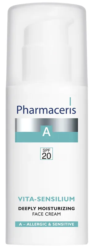 КРЕМ Д/ЛИЦА ГЛУБОКО УВЛАЖНЯЮЩ. ЛЕГК. SPF20 PHARMACERIS A VITA-SENSILIUM УП., 50МЛ