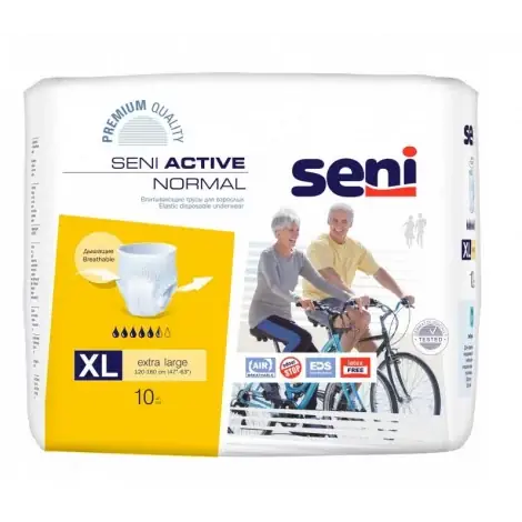 ТРУСИКИ ВПИТ. Д/ВЗРОСЛЫХ SENI ACTIV NORMAL XL, №10
