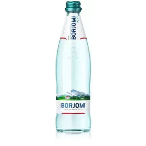 ВОДА МИНЕРАЛЬНАЯ БОРЖОМИ СТЕКЛ. УП., 0,5Л