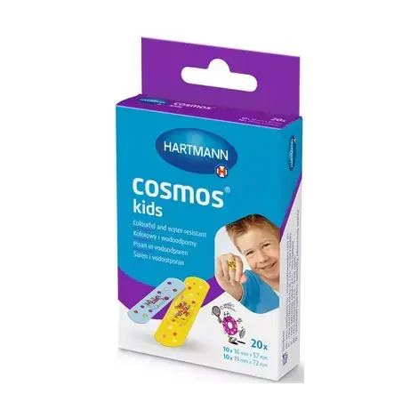 ПЛАСТЫРЬ COSMOS KIDS (ДЕТ.) (1,6Х5,7СМ-10ШТ., 1,9Х7,2СМ-10ШТ.), №20