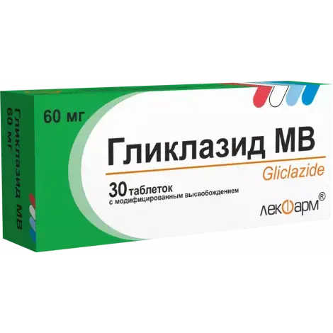 ГЛИКЛАЗИД МВ ТАБЛ., 60МГ, №30