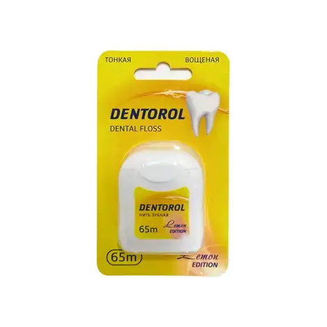 ЗУБНАЯ НИТЬ DENTOROL ЛИМОН УП., 65М