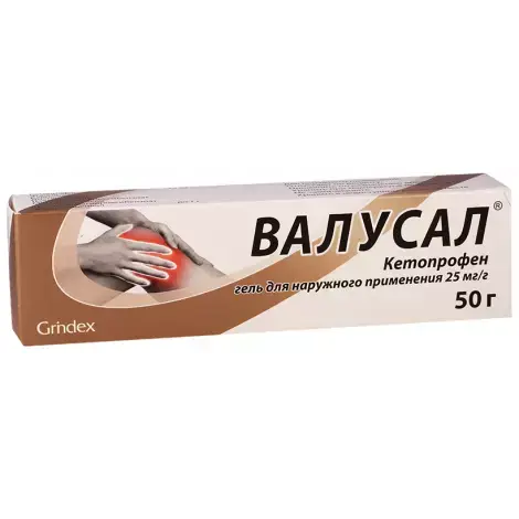 ВАЛУСАЛ ГЕЛЬ, ТУБА, 2,5% 50Г