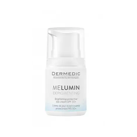 КРЕМ Д/ЛИЦА DERMEDIC MELUMIN ЗАЩ. ОСВЕТ. SPF-50+ ДНЕВН. УП., 50МЛ
