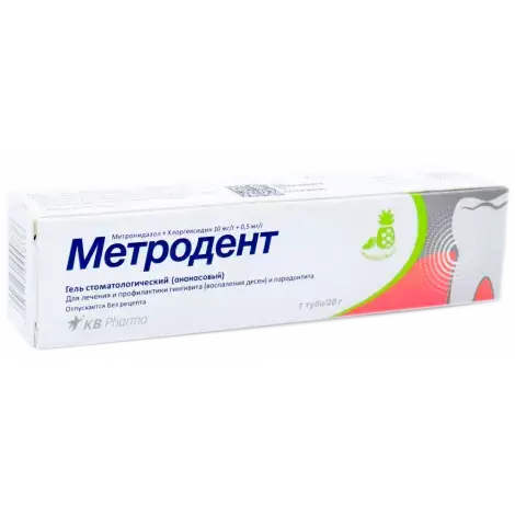 МЕТРОДЕНТ АНАНАС ГЕЛЬ СТОМ., ТУБА, 20Г