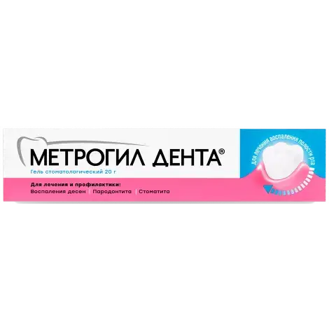 МЕТРОГИЛ ДЕНТА ГЕЛЬ, ТУБА, 20Г