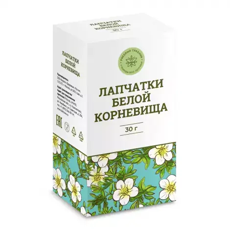 ЛАПЧАТКИ БЕЛОЙ КОРНЕВИЩА БАД УП., 30Г