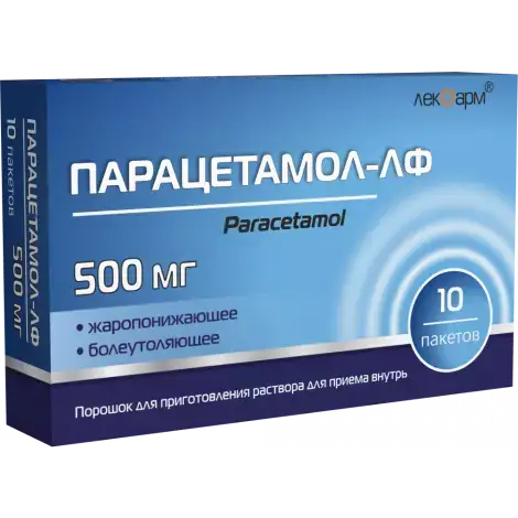 ПАРАЦЕТАМОЛ ПАК., ПОР., 500МГ/5Г, №10