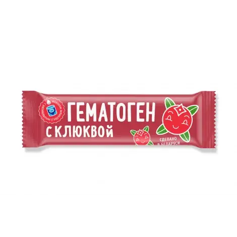 ГЕМАТОГЕН С КЛЮКВОЙ УП., 40Г