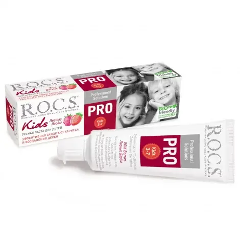 ЗУБНАЯ ПАСТА ДЕТ. ROCS PRO KIDS ЛЕСНЫЕ ЯГОДЫ УП., 45Г