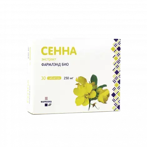 СЕННА ЭКСТРАКТ УП., 250МГ №30