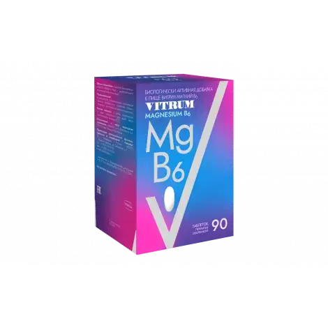 ВИТРУМ МАГНИЙ B6 ТАБЛ.П/О, №90
