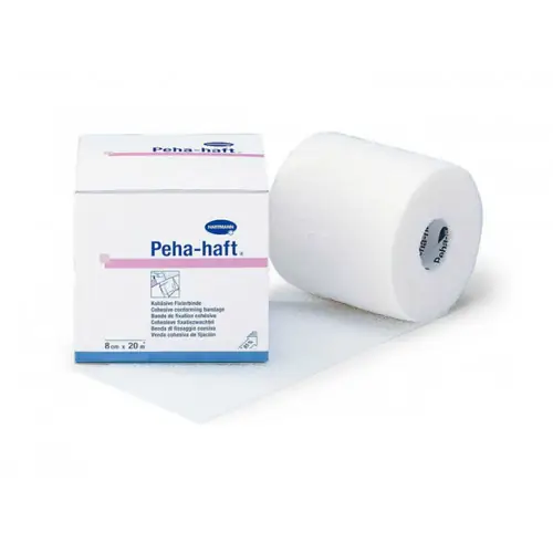 БИНТ КОГЕЗИВНЫЙ ЭЛАСТИЧНЫЙ ФИКС. PEHA-HAFT COLOR WHITE/БЕЛЫЙ (РАЗМЕР: 8СМХ20М)