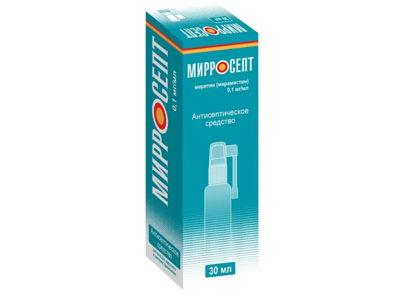 МИРРОСЕПТ ФЛ., СПРЕЙ, 0,1МГ/МЛ 30МЛ