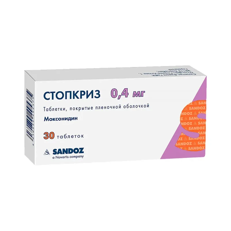СТОПКРИЗ ТАБЛ.П/О, 0,4МГ, №30