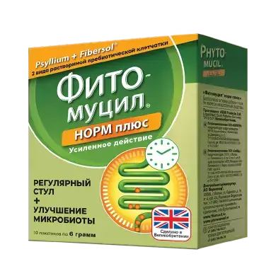 ФИТОМУЦИЛ НОРМ ПЛЮС ПАК., ПОР., 6Г, №10